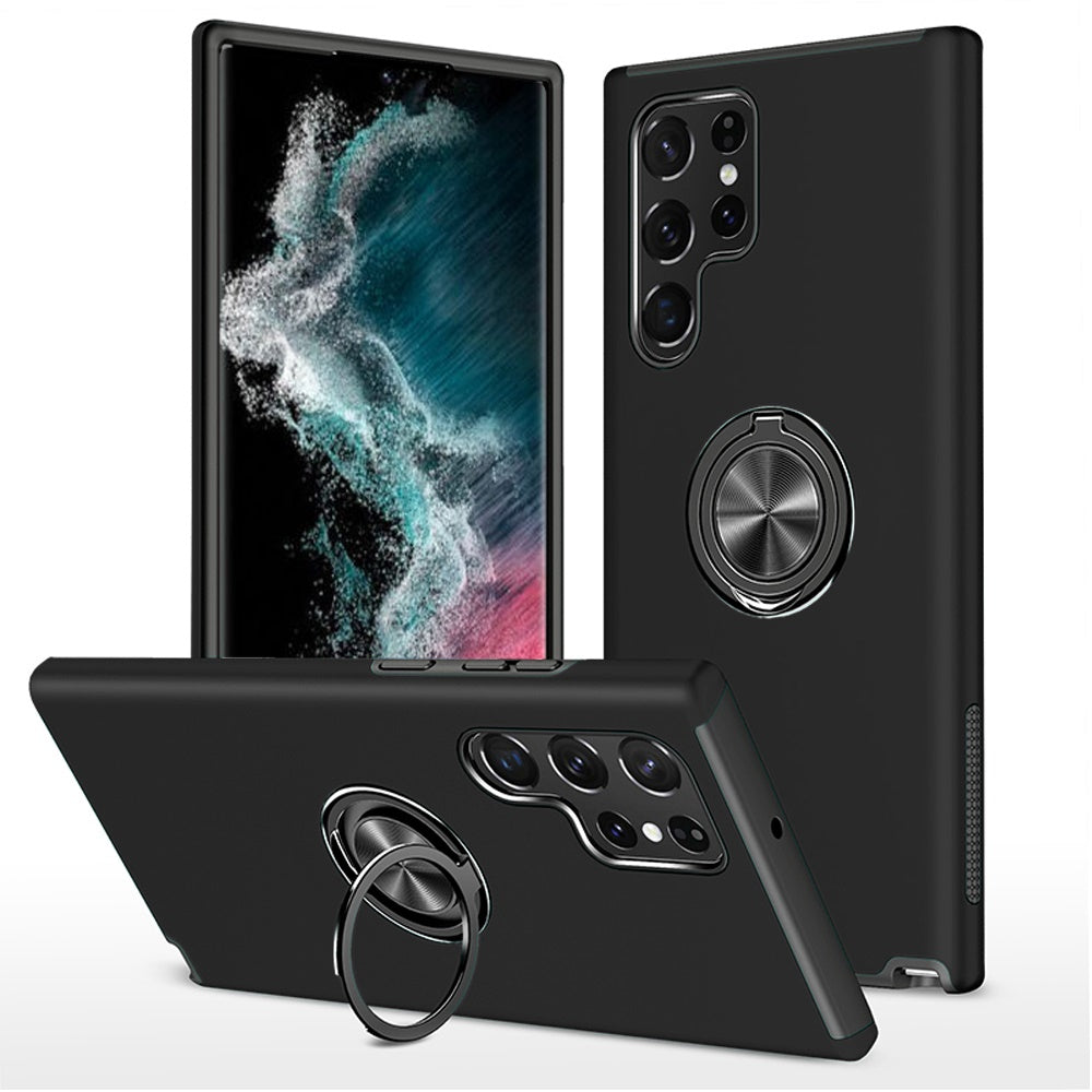 Étui hybride magnétique avec anneau invisible pour Samsung Galaxy S24 Ultra Étui hybride magnétique avec anneau invisible pour Samsung Galaxy S24 Ultra
